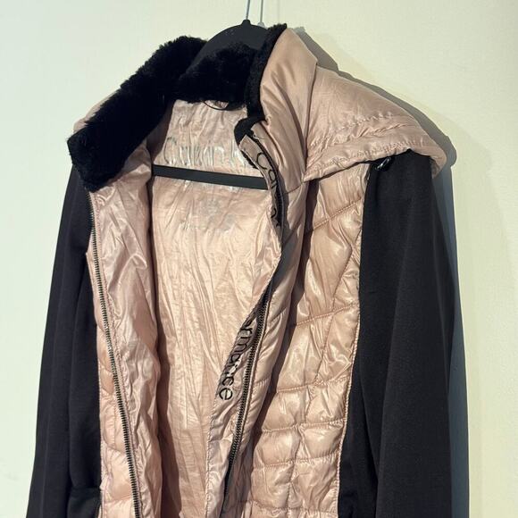 Calvin Klein Puffer Jacket - Quilted Hooded Coat with Fleece Sleeves - Picture 8 of 10